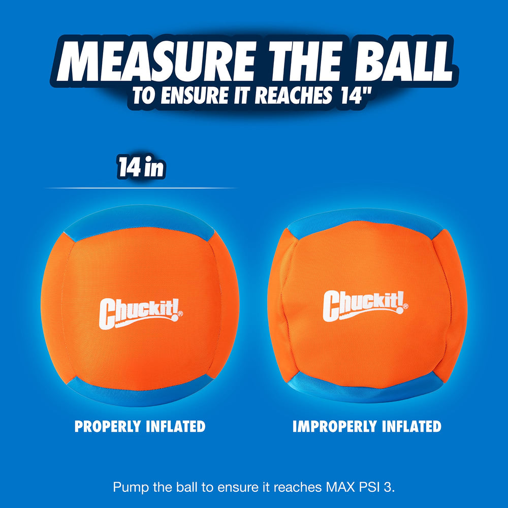 Chuckit! Big Air Ball durable canvas with three protective layers for longevity