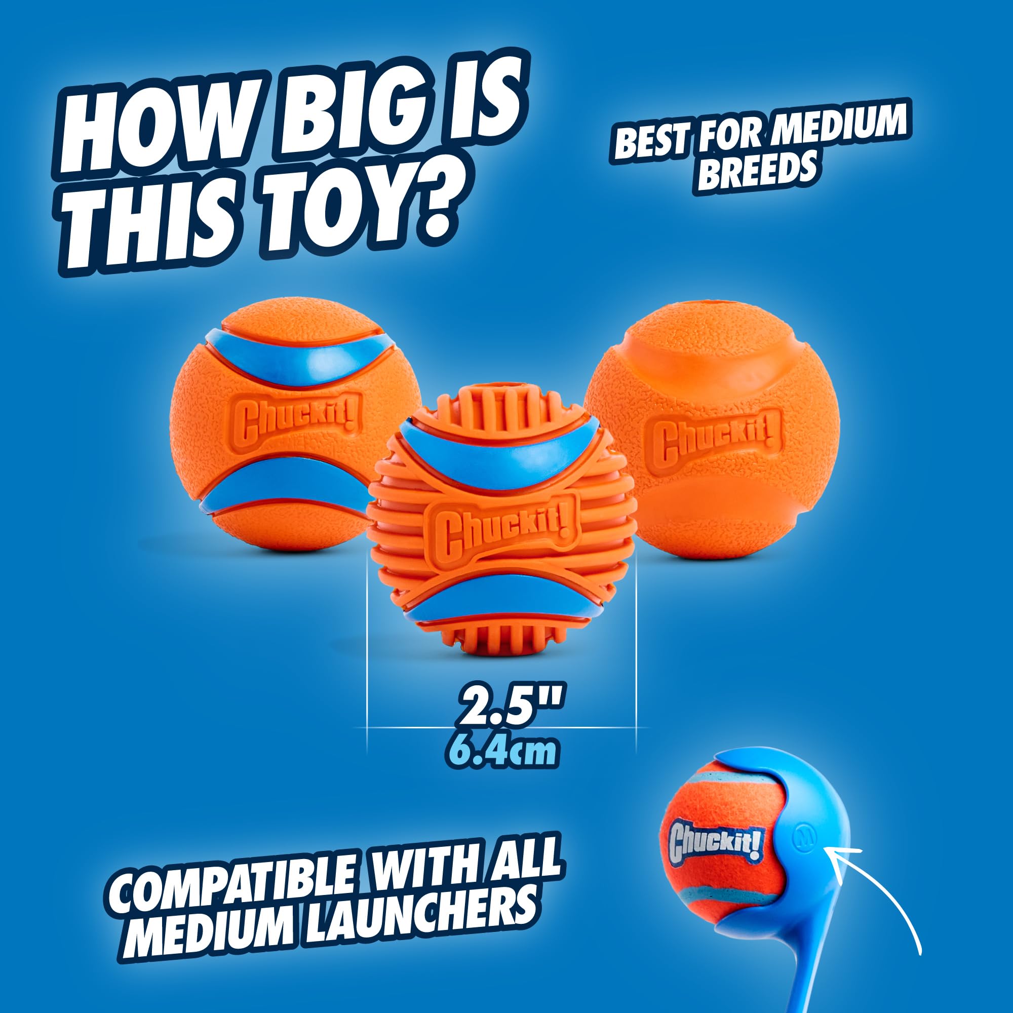 Bola Ultra de Chuckit! para agua, adecuada para juegos mojados.