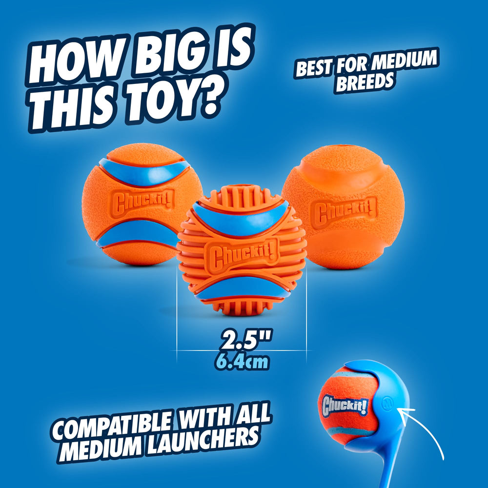 Bola Ultra de Chuckit! para agua, adecuada para juegos mojados.