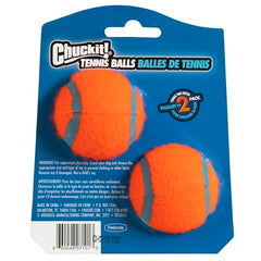 Chuckit! dog tennis ball small 2-inch close-up highlights core for comfortable bite.
