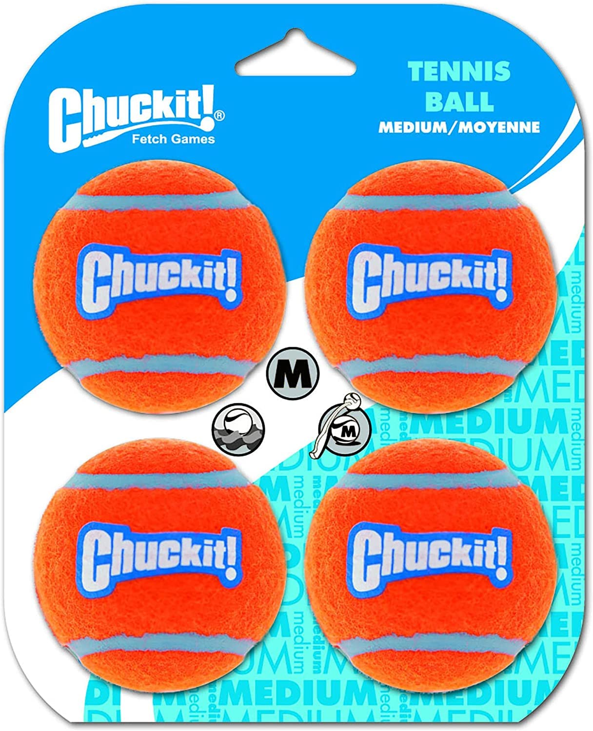 Chuckit! dog tennis ball toy features non-abrasive felt for gentler mouth contact