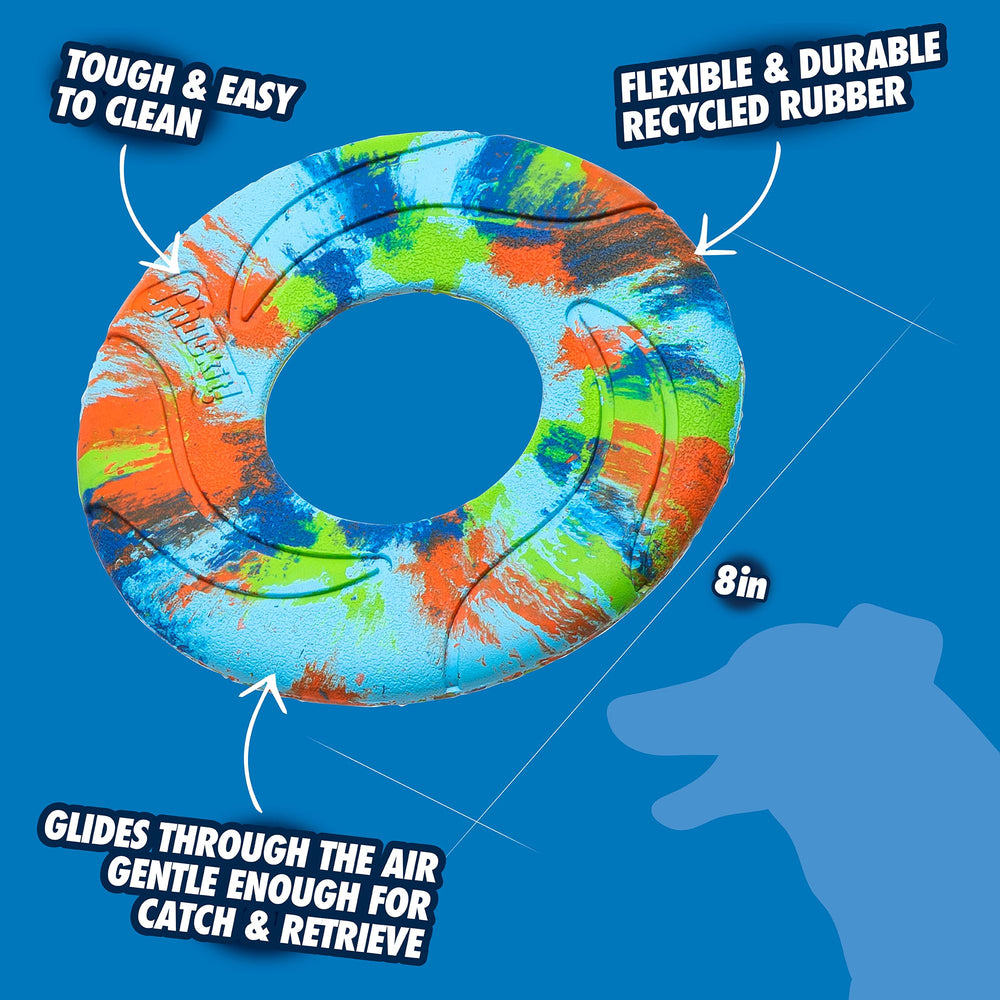 Chuckit EcoFetch Flyer eco-friendly rubber stands up to rough games