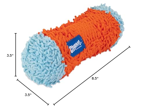 Chuckit Indoor Fetch Tumble Bumper toy—bright colors enhance visibility for pets and owners.
