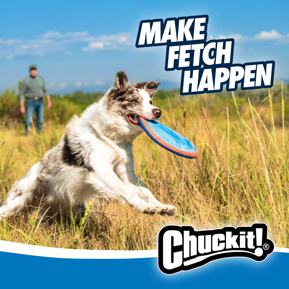 Chuckit Paraflight disc with soft edges for safe outdoor fun