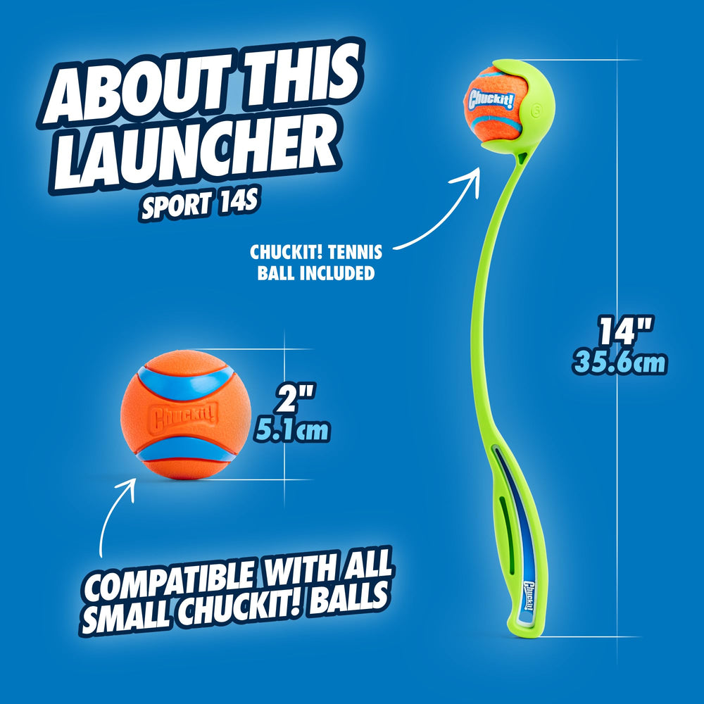 Chuckit! Sport 14S durable construction shown for reliable outdoor use.