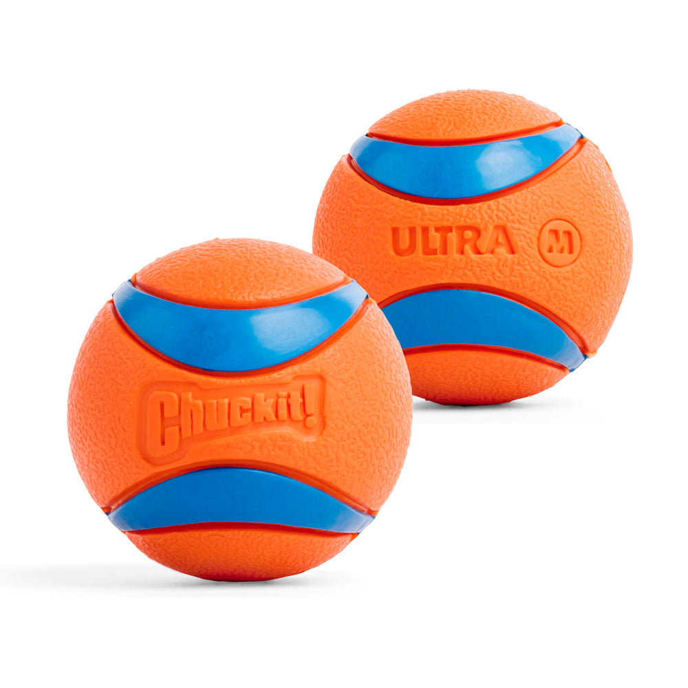 Gift-ready Chuckit! Ultra Ball pair for pet lovers.