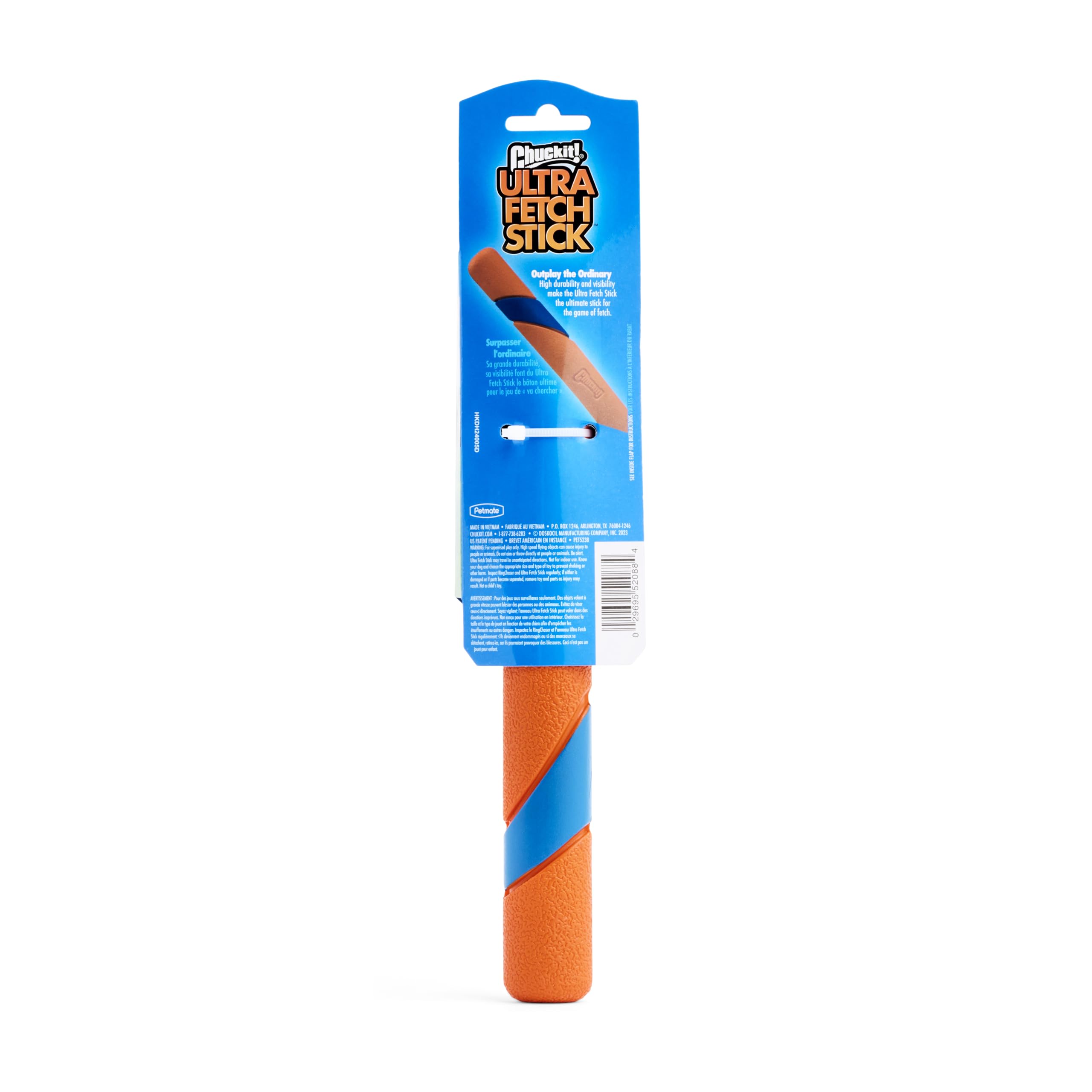 Chuckit! Ultra Fetch Stick colorful design supports engaging fetch rituals.