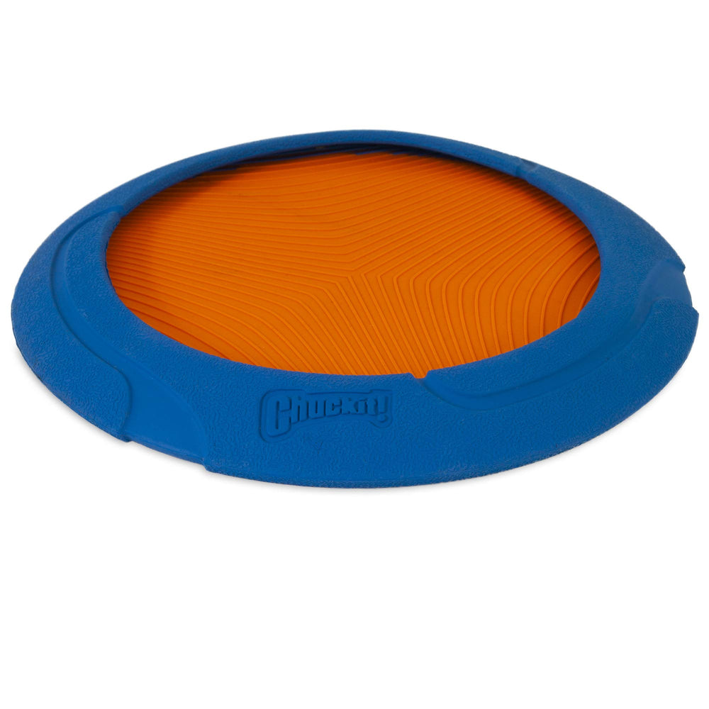 Chuckit! Ultra Flight bright-colors improve visibility during outdoor play.