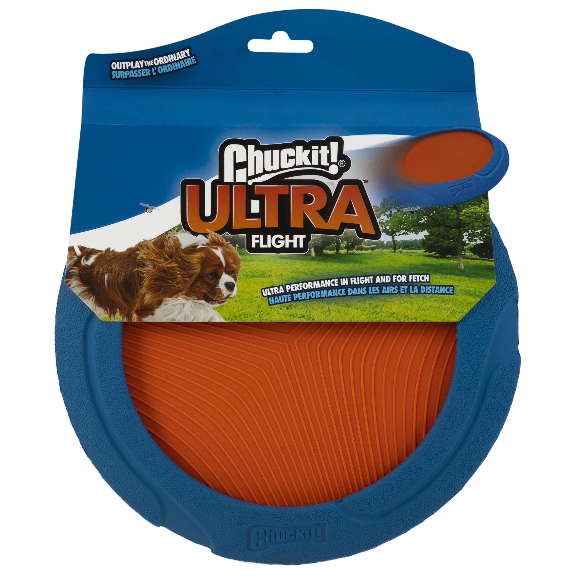 Chuckit! Ultra Flight with durable-edge design for long-distance fetch play.