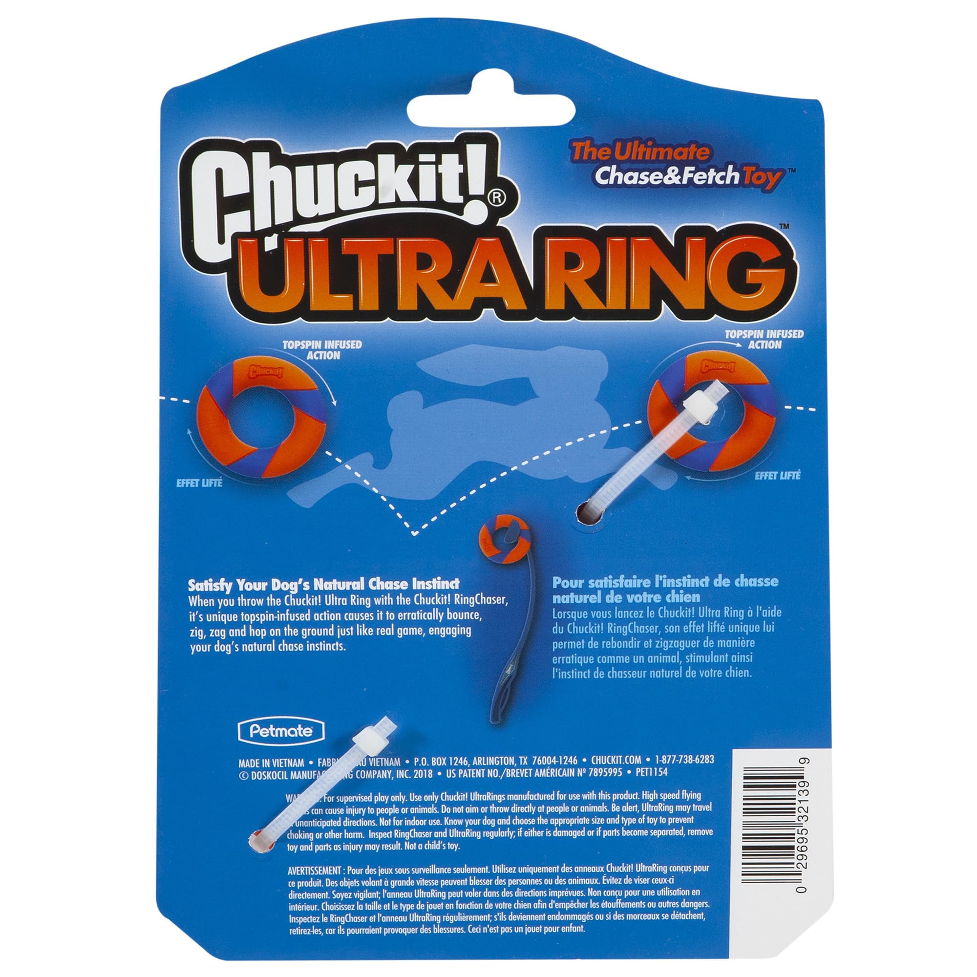 Chuckit! Ultra Ring beside the Ring Chaser demonstrates extended fetch versatility for dogs.