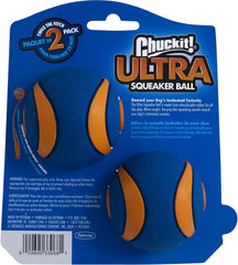 Chuckit! Ultra Squeaker Ball dog with launcher highlights launcher compatibility for outdoor play.