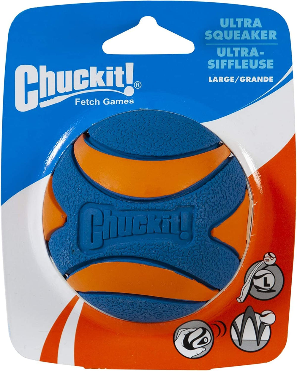 Chuckit! Ultra Squeaker Ball dog-playtime with squeaker incentive.