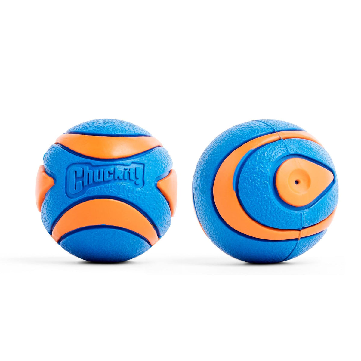 Chuckit Ultra Squeaker Ball small 2in in action during fetch for small breeds.