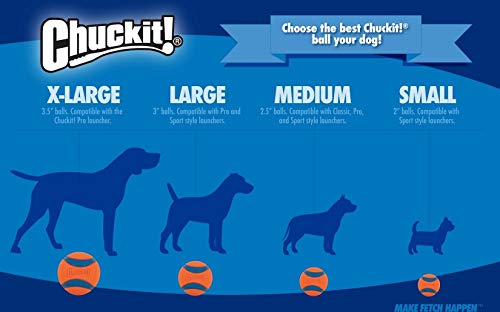 Chuckit Ultra Squeaker Ball small 2in ideal for small-breed fetch and training.