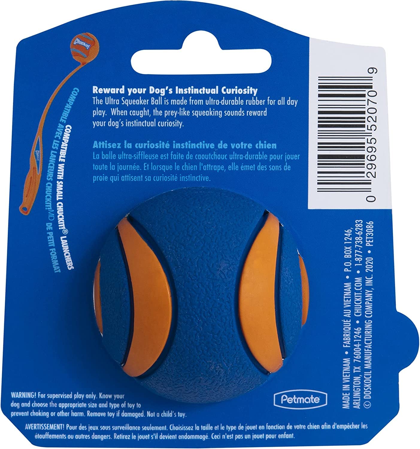 Chuckit! Ultra Squeaker Ball Small high bounce in action