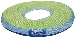 Chuckit Zipflight Amphibious Flying Ring water dock closeup highlights unsinkable water play