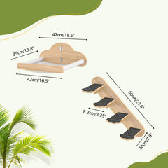 Chuiendi cat staircase steps for safe, slip-resistant climbing and exploration.