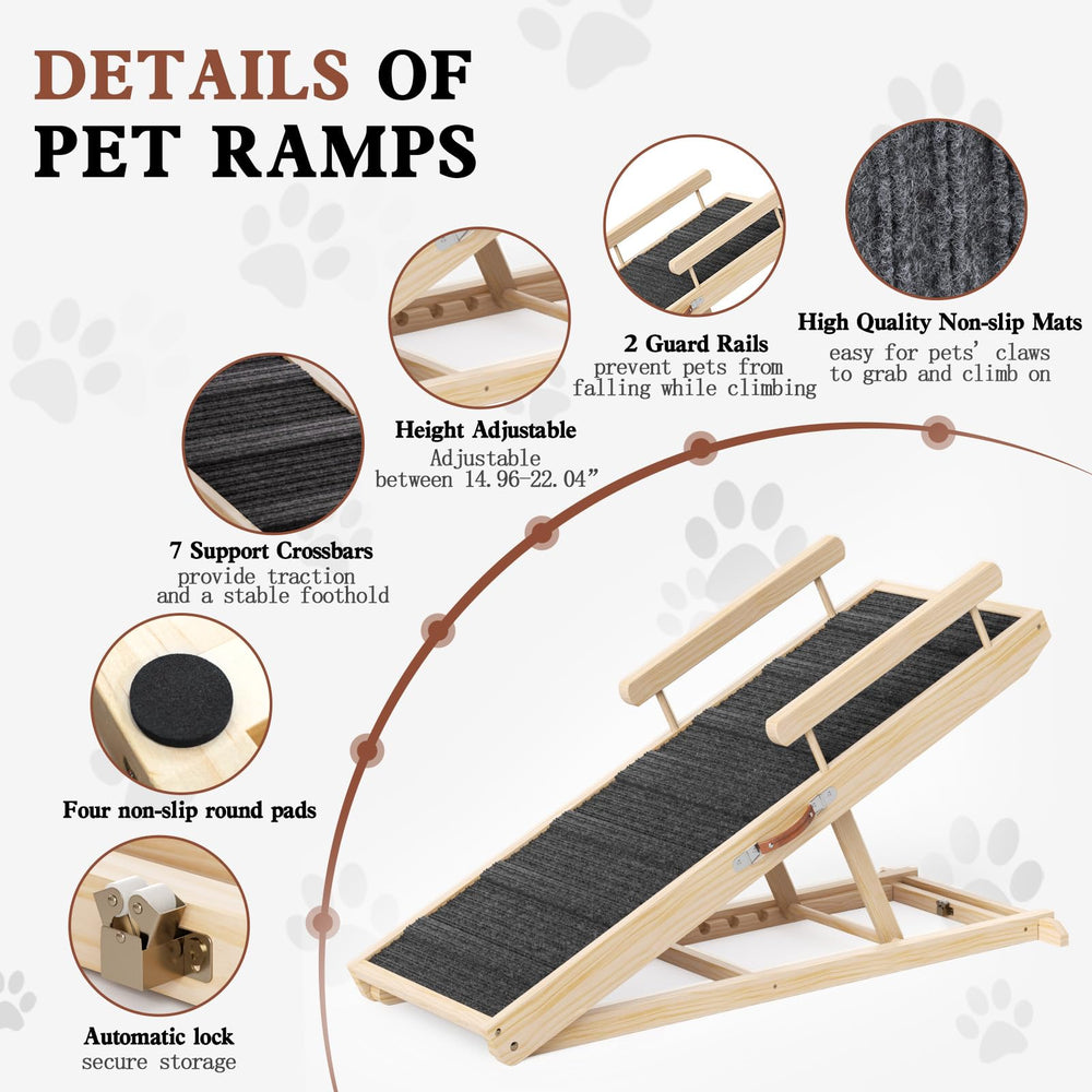 Chuiendi dog ramp anti-slip-mat-close demonstrates safe traction