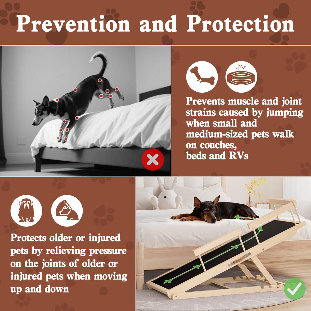 Chuiendi dog ramp load-bearing-250lbs handles active, large pets with confidence.