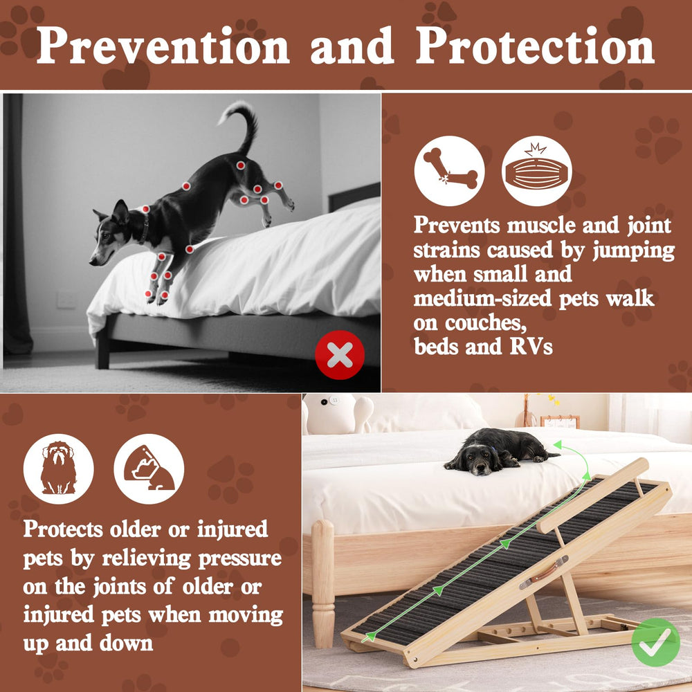 Chuiendi dog ramp safety-rails-side features guardrails for safety