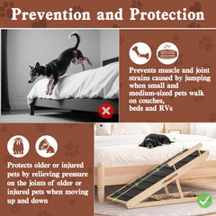 Chuiendi dog ramp safety-rails-side features guardrails for safety