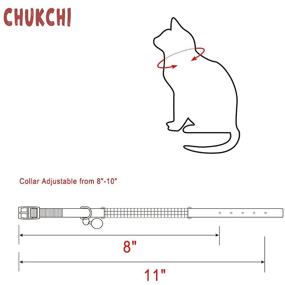 CHUKCHI collar safety elastic belt and ring bell for secure wear