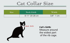 CHUKCHI pink velvet collar adjustable strap demonstrates 8–11 inch sizing for growing cats