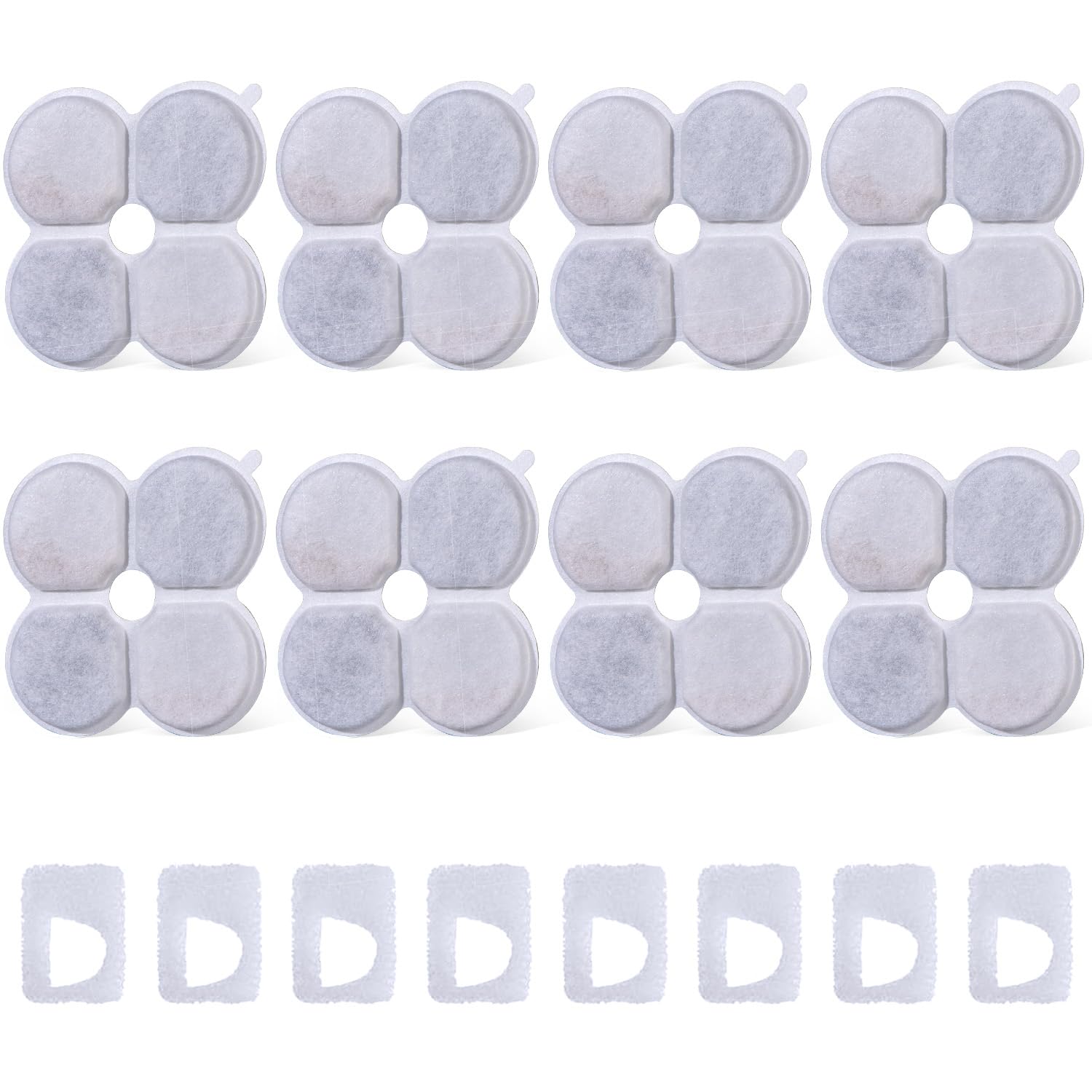 Chumajor 8-pack replacement filters close-up for cleaner, fresher water