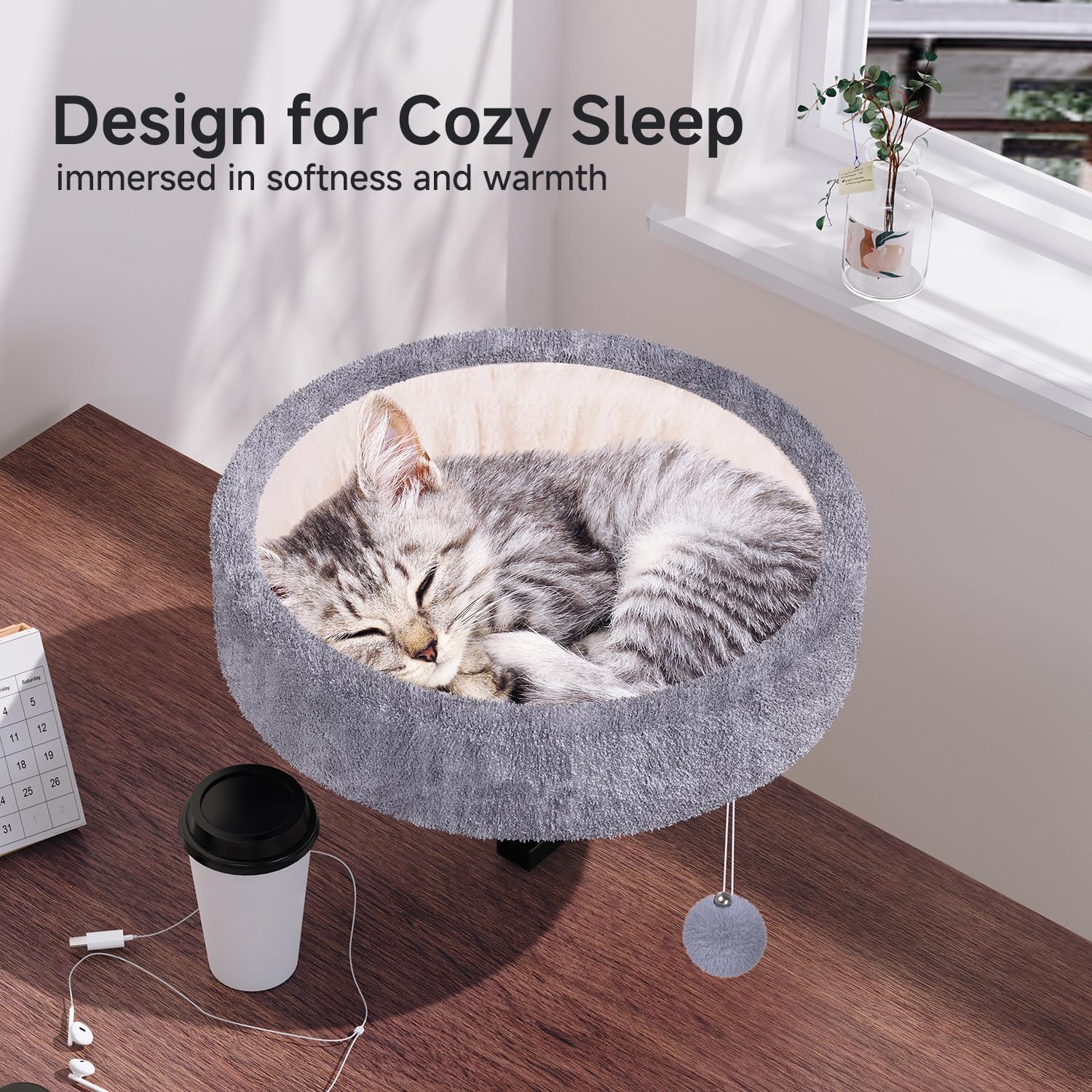 Chumajor cat desk bed dual-sided mat offers versatile comfort options