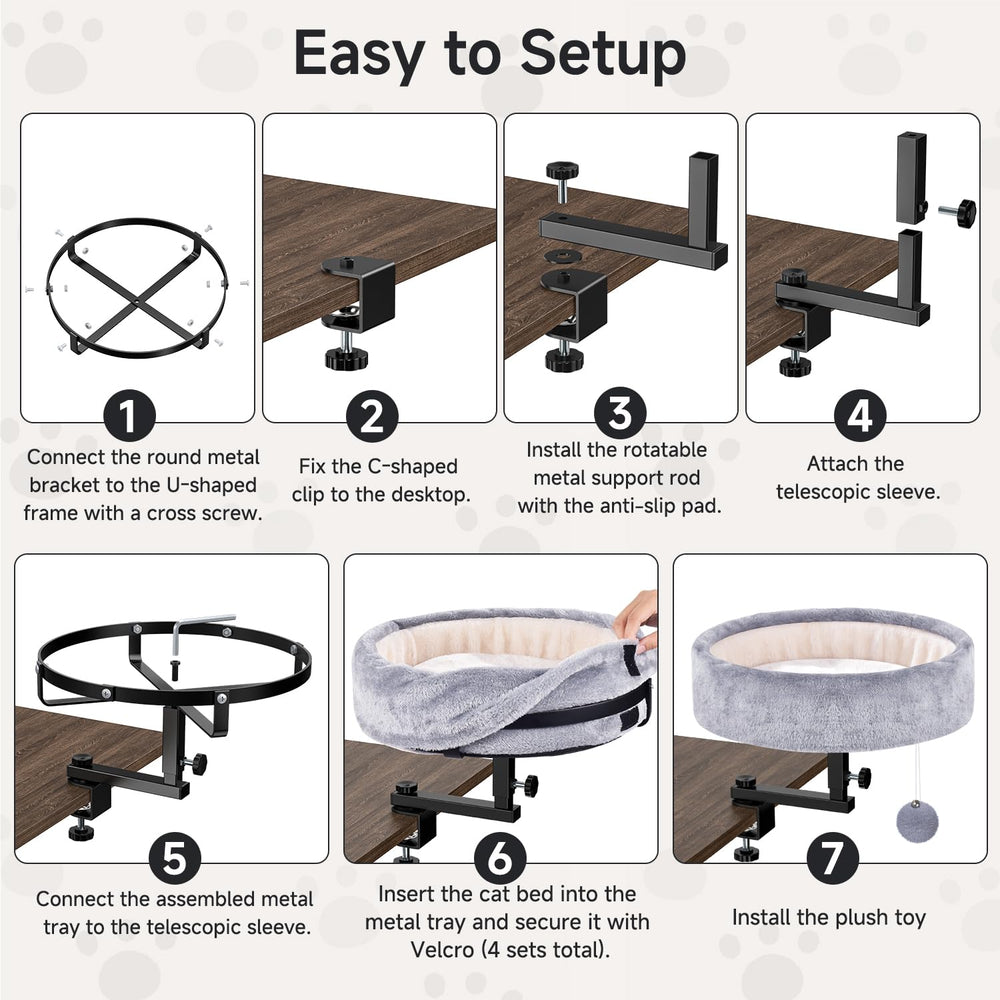 Chumajor cat desk bed ideal for office desks and island tables
