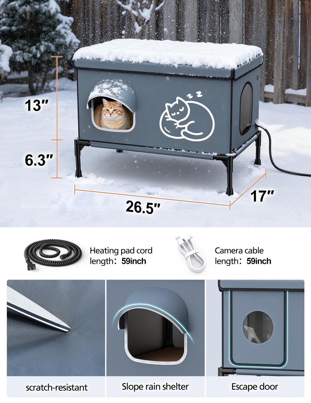 Chumajor escape door safety feature demonstrating predator-safe retreat.
