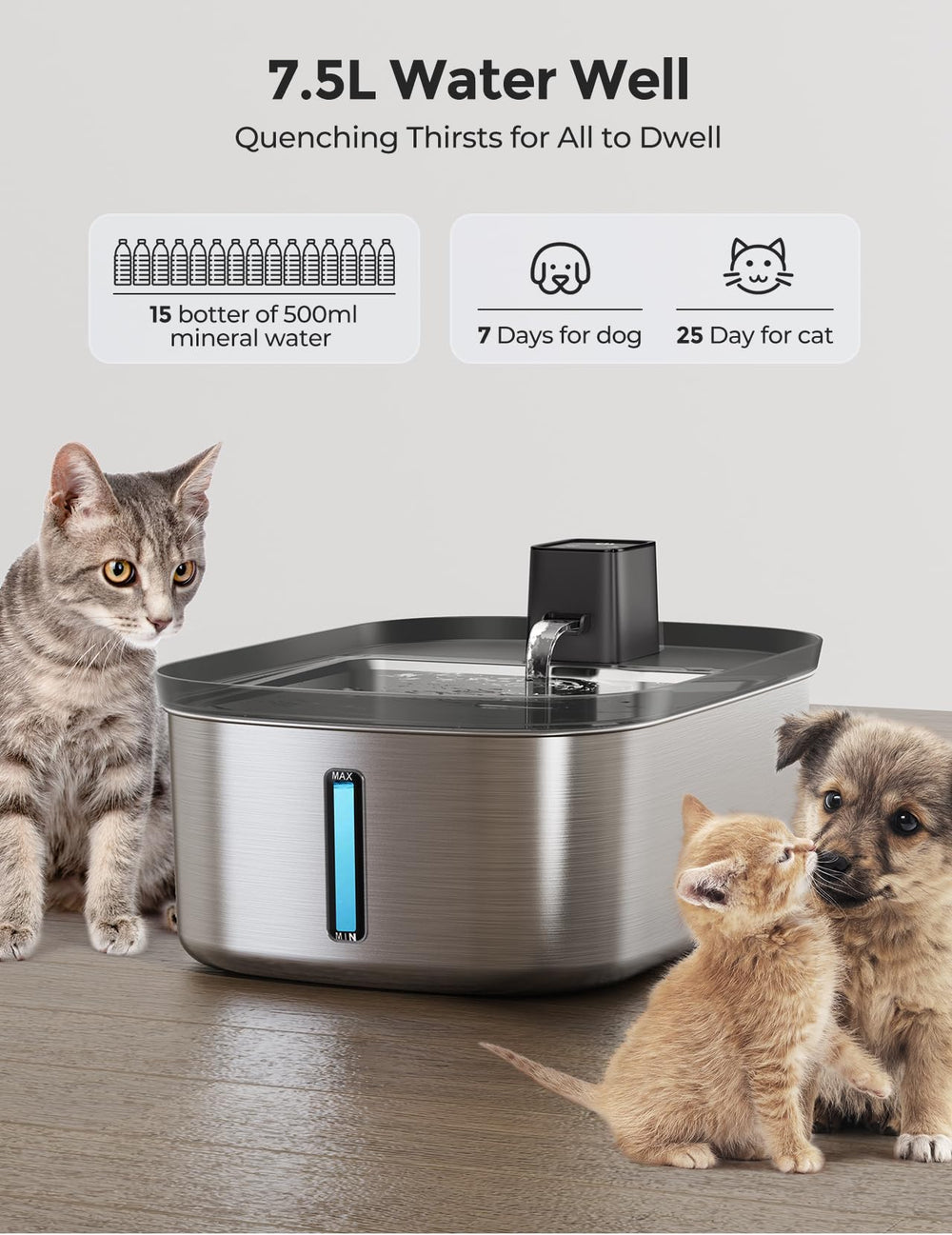 Chumajor motion-sensor mode image demonstrates touch-free hydration.