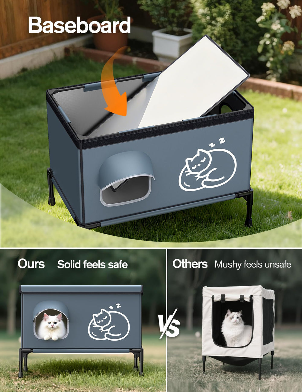 Chumajor removable heating pad for easy cleaning and warm resting spot.