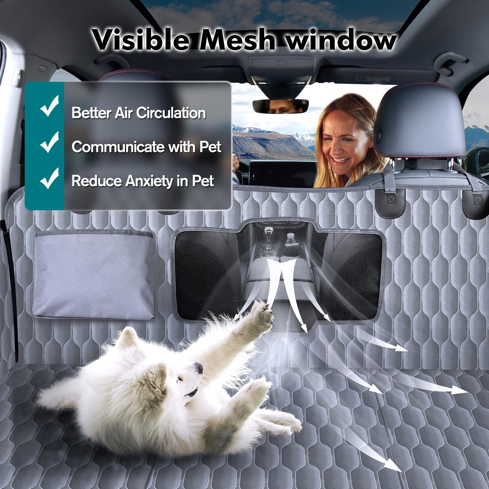 Chumajor universal fit covers most cars for full rear-seat protection