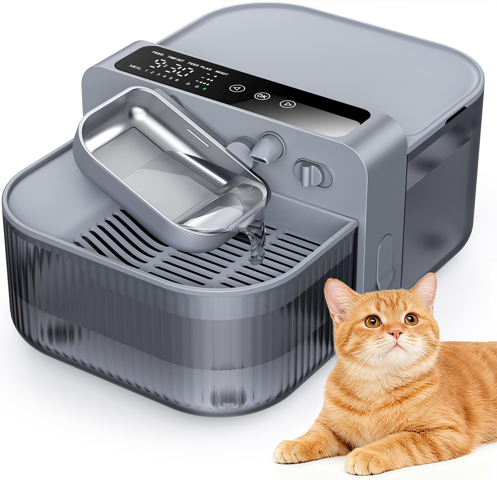 Chumajor wireless cat water fountain with precision flow control for tailored hydration