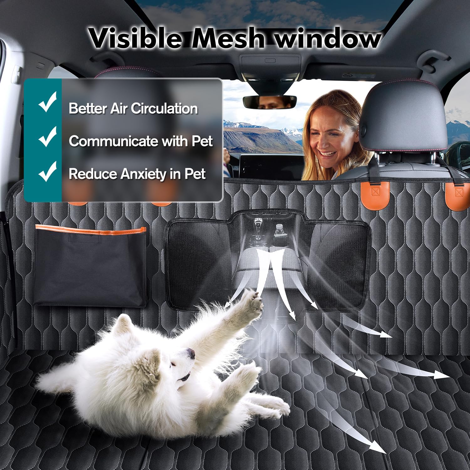Chumajor XL front-and-side-flaps guard upholstery across full back seat.