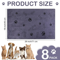 Chumia dog towels absorbent microfiber close-up highlighting quick-dry performance after bath.