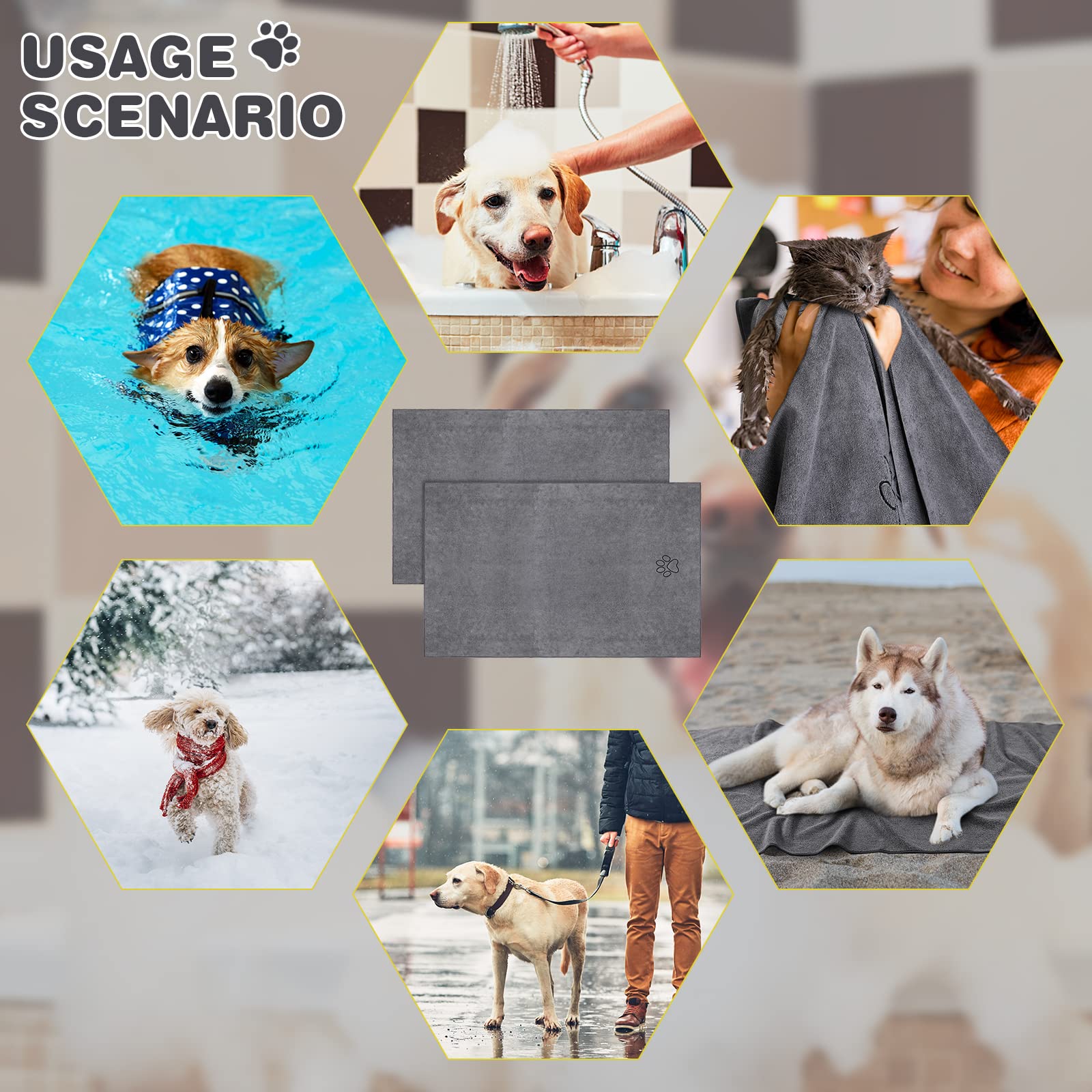 Chumia fold-and-store towel set fits in home and car spaces