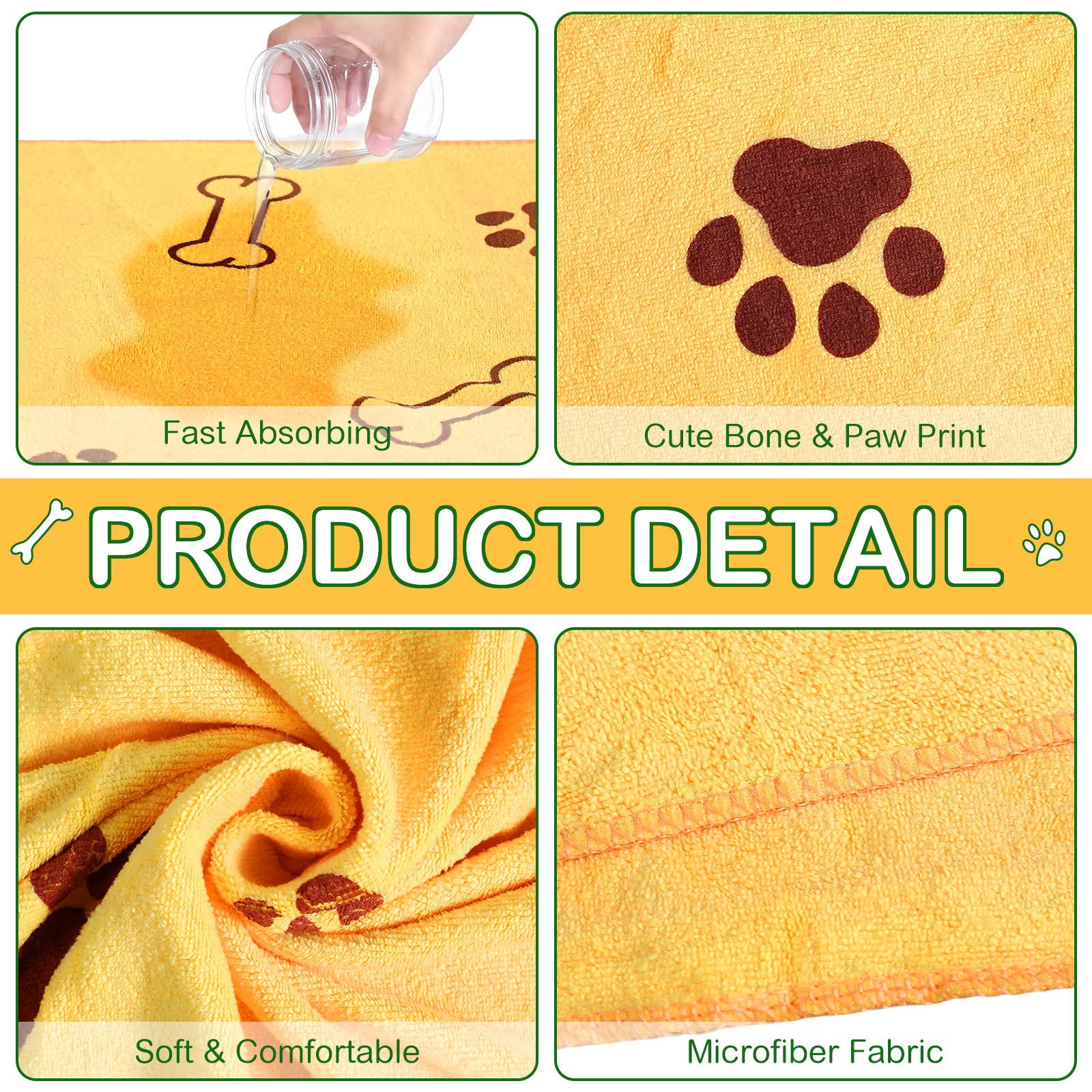 Chumia quick-dry pet towel series aiding drying at home and in clinics.