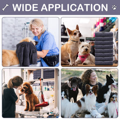 Chumia soft skin-friendly dog towel wrapped around pet for comfortable drying.
