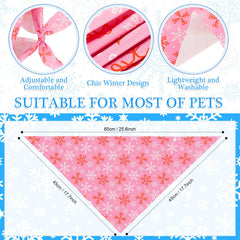 Chunful adjustable triangle dog bandana in soft polyester for comfy wear.