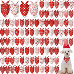 Chunful Christmas dog bandanas bulk pack shows Santa pattern for festive pet photos