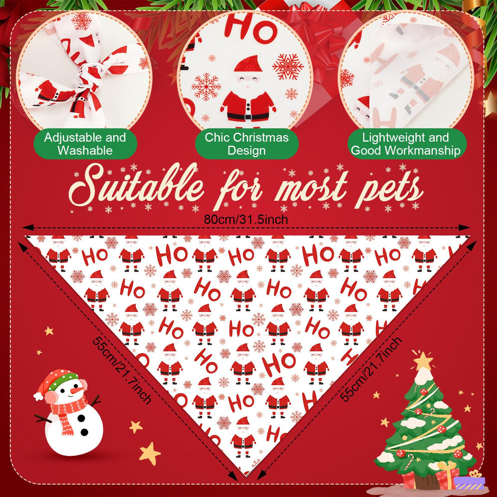 Chunful dog bandana bulk foldable corners show versatility for size adjustments