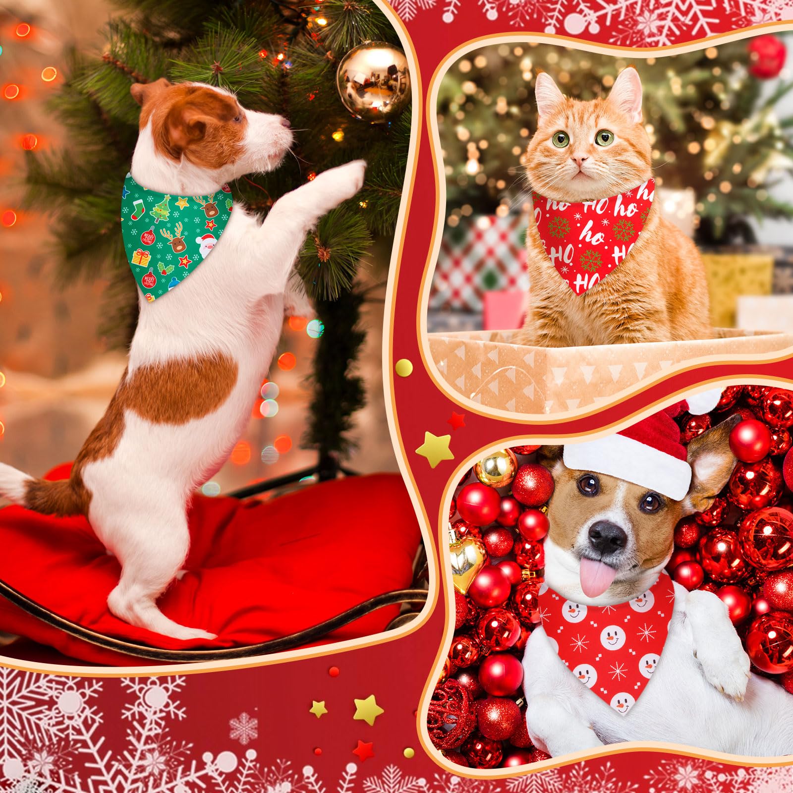 Chunful gingerbread man bandana with playful holiday flair