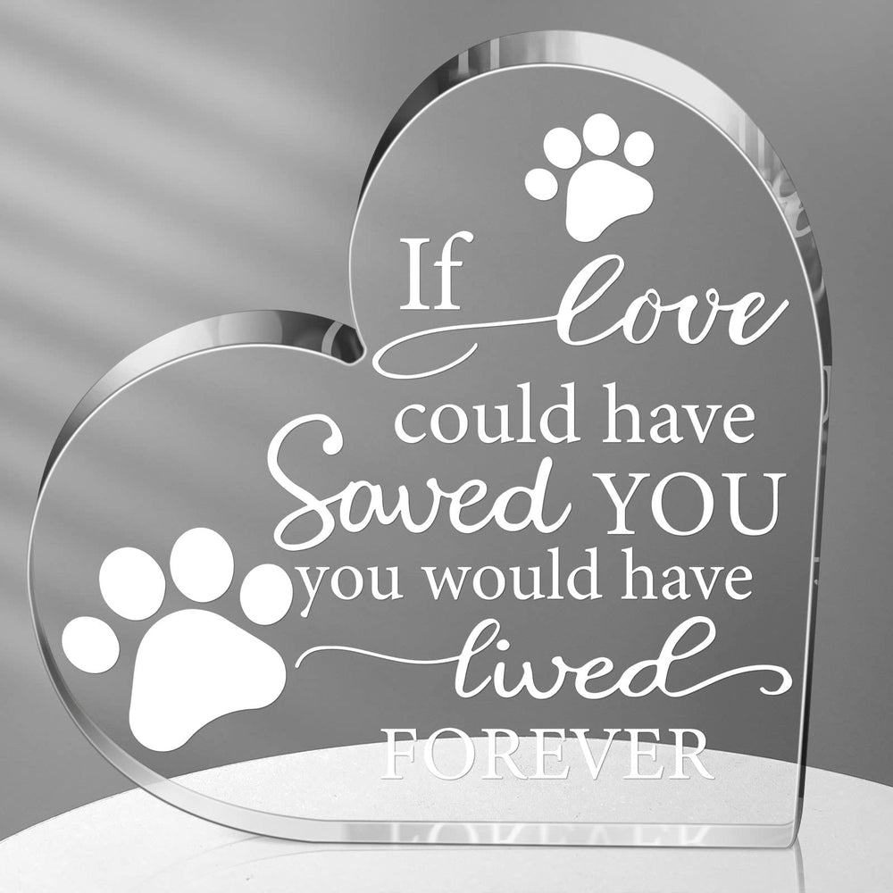 Chunful pet memorial heart design with paw prints for a heartfelt keepsake