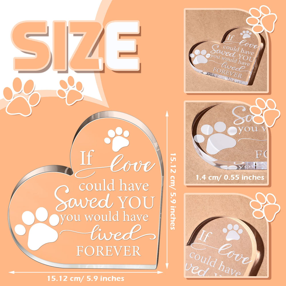 Chunful pet memorial heart size shows a compact, display-ready keepsake