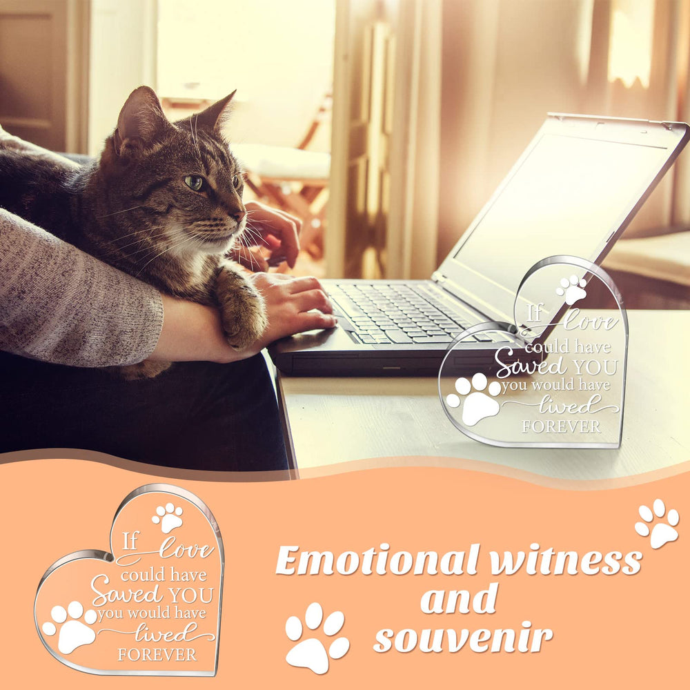 Chunful paw-prints on crystal acrylic surface preserve memory with clear printing