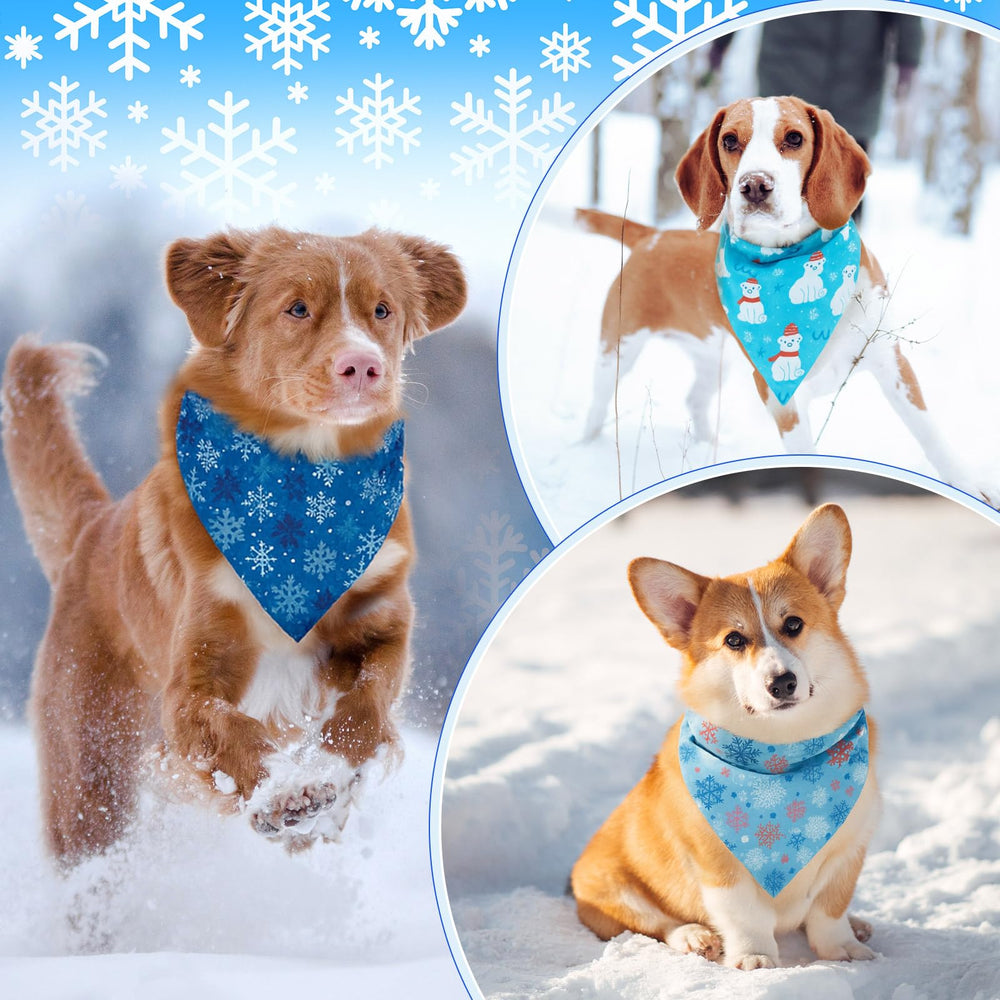 Chunful pet winter scarf bandana enhances party looks safely.