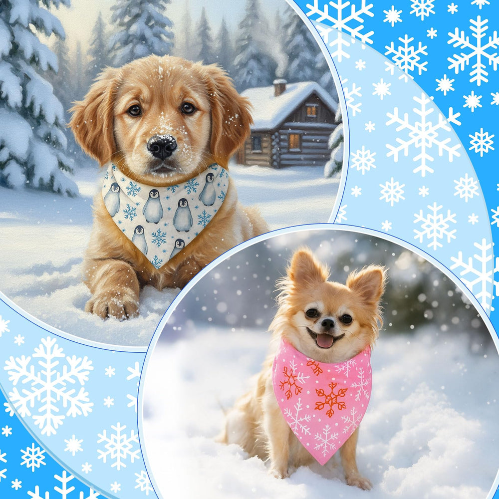 Chunful soft polyester dog bandana, lightweight and washable for daily wear.