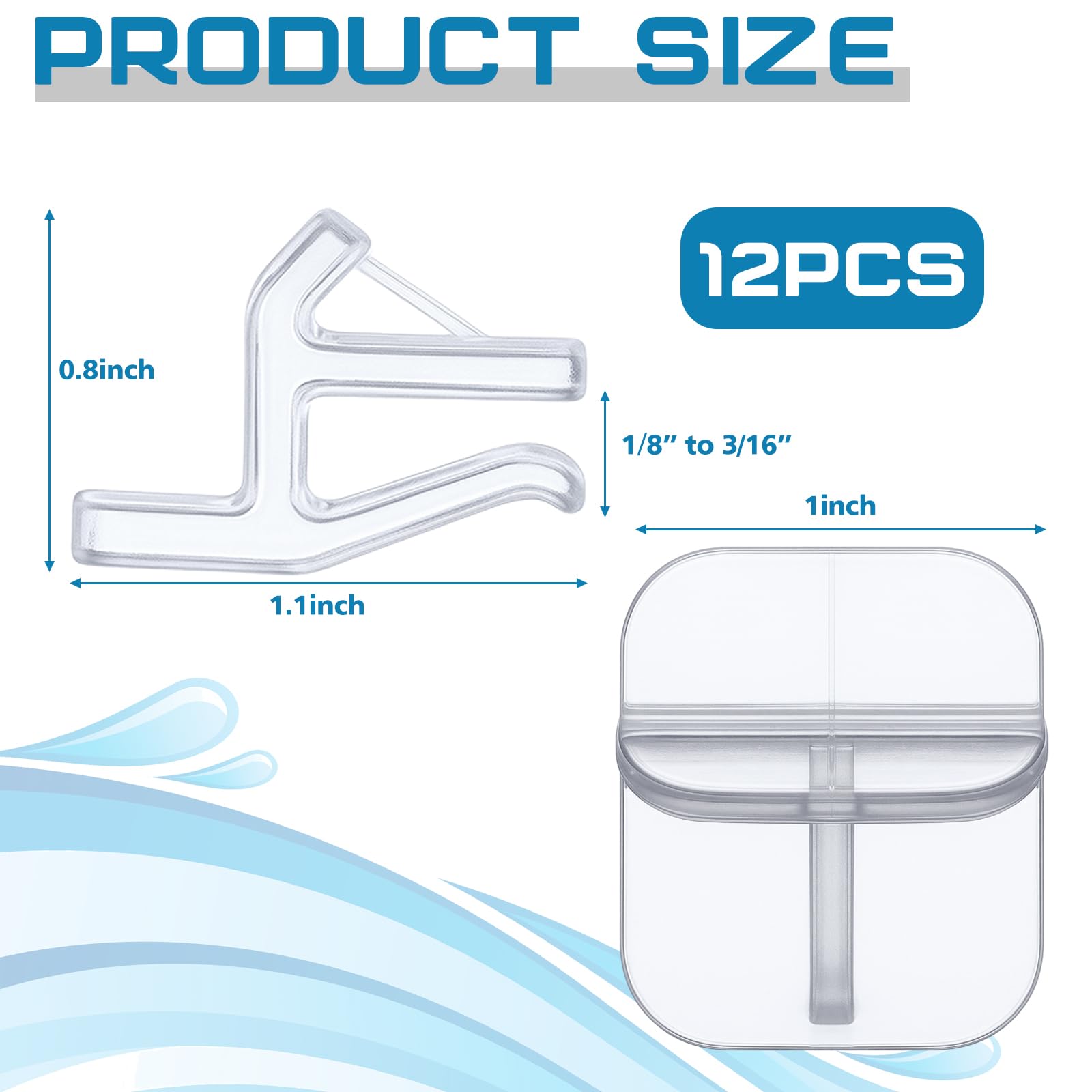 Chunful transparent PC lid clip closeup demonstrates clear visibility and fit